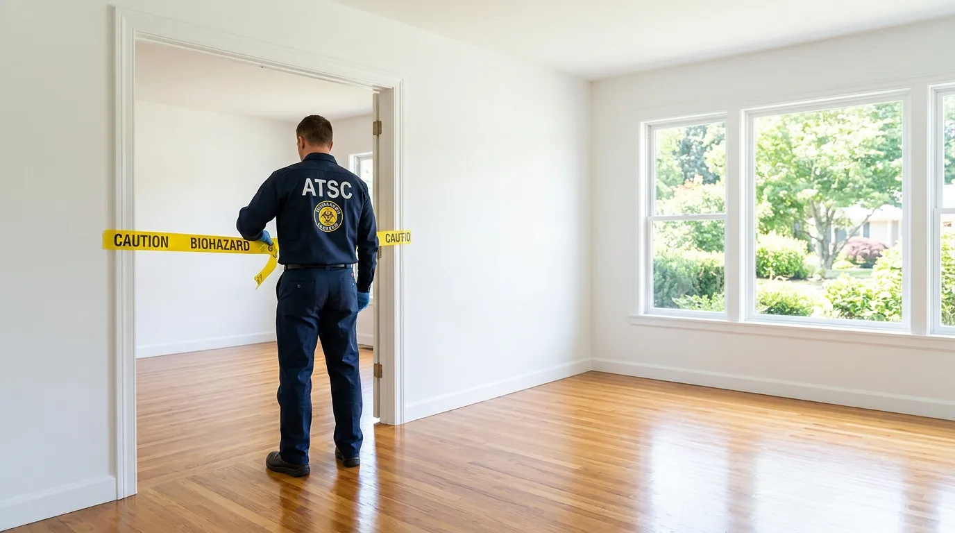 Certified biohazard cleanup crew performing Decomposition Cleanup in Apollo Beach
